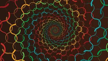 Abstract spiral spinning round vortex background. vector