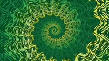 Abstract spiral green color shading minimalist vortex style background. vector