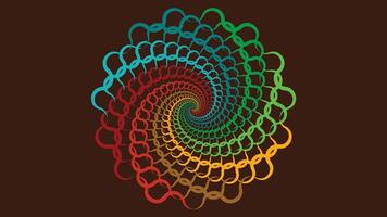 Abstract spiral spinning round vortex background. vector