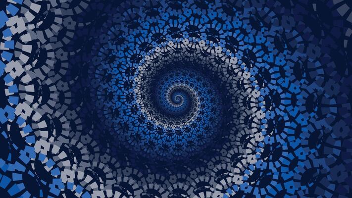 Abstract spiral dotted net line round vortex background