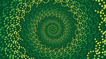 Abstract spiral green color shading minimalist vortex style background. vector