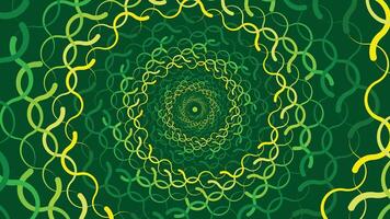 Abstract spiral green color shading minimalist vortex style background. vector