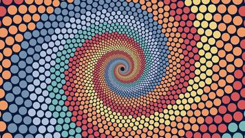 Abstract summer color spiral vortex background. vector