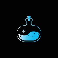 Magical Potion Bottle Logo vector