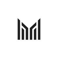 Futuristic Letter M Logo vector