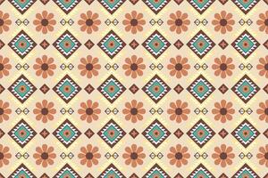 Geometric seamless ethnic pattern. Geometric ethnic pattern can be used in fabric design for clothes, wrapping, textile, embroidery, carpet, tribal pattern vector