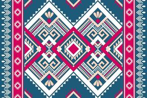 Geometric seamless ethnic pattern. Geometric ethnic pattern can be used in fabric design for clothes, wrapping, textile, embroidery, carpet, tribal pattern vector