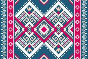 Geometric seamless ethnic pattern. Geometric ethnic pattern can be used in fabric design for clothes, wrapping, textile, embroidery, carpet, tribal pattern vector