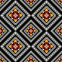 Geometric seamless ethnic pattern. Geometric ethnic pattern can be used in fabric design for clothes, wrapping, textile, embroidery, carpet, tribal pattern vector