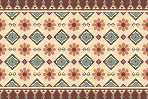 Geometric seamless ethnic pattern. Geometric ethnic pattern can be used in fabric design for clothes, wrapping, textile, embroidery, carpet, tribal pattern vector