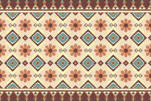 Geometric seamless ethnic pattern. Geometric ethnic pattern can be used in fabric design for clothes, wrapping, textile, embroidery, carpet, tribal pattern vector