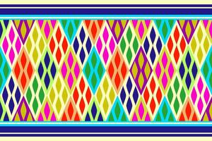 Geometric seamless ethnic pattern. Geometric ethnic pattern can be used in fabric design for clothes, wrapping, textile, embroidery, carpet, tribal pattern vector