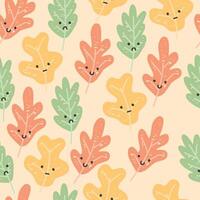 cute summer leaf pattern. can be used for background. fits the summer theme vector