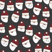 cute Santa Claus pattern. can be used for background. fits the Christmas theme vector