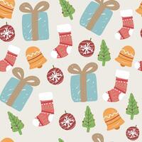 cute Christmas pattern. can be used for background. fits the Christmas theme vector