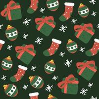 cute Christmas pattern. can be used for background. fits the Christmas theme vector