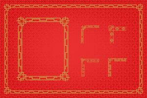 Chinese Oriental Border Ornament vector