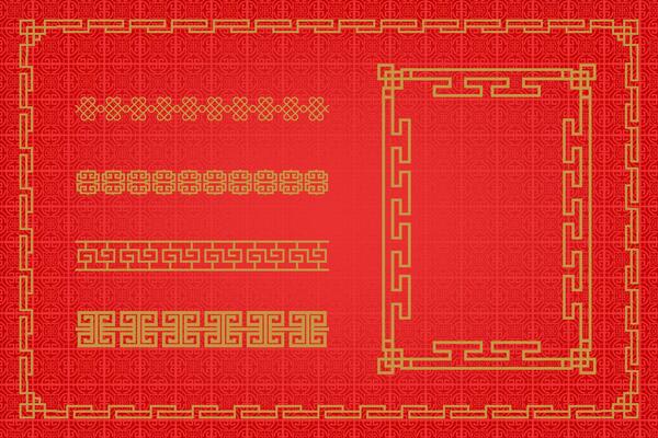 Chinese Oriental Border Ornament