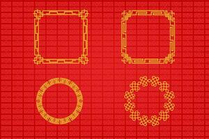 Chinese Oriental Border Ornament vector