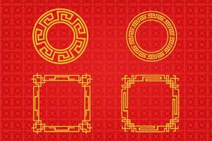 Chinese Oriental Border Ornament vector