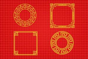 Chinese Oriental Border Ornament vector