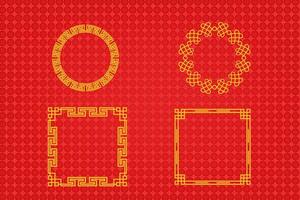 Chinese Oriental Border Ornament vector