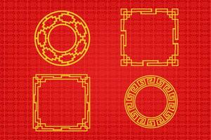 Chinese Oriental Border Ornament vector