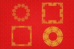 Chinese Oriental Border Ornament vector