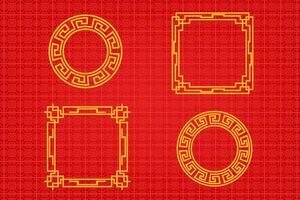 Chinese Oriental Border Ornament vector