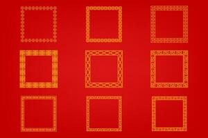 Chinese Oriental Border Ornament vector