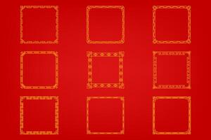 Chinese Oriental Border Ornament vector