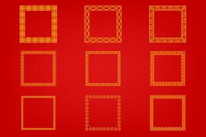 Chinese Oriental Border Ornament vector