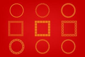 Chinese Oriental Border Ornament vector