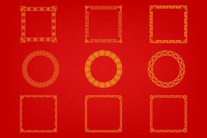 Chinese Oriental Border Ornament vector