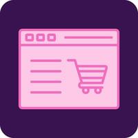 Shopping Website Vecto Icon vector