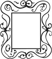 Doodle frame or badge in Doodle or cartoon style vector