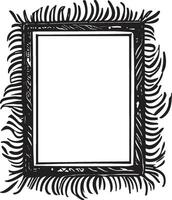 Doodle frame or badge in Doodle or cartoon style vector