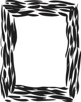 Doodle frame or badge in Doodle or cartoon style vector