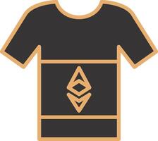 Ethereum Tshirt Vecto Icon vector