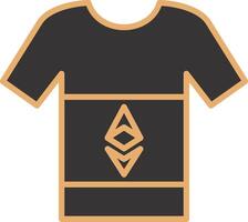 Ethereum Tshirt Vecto Icon vector