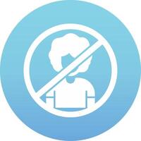 Person Not Allowed Vecto Icon vector