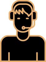 Customer Service Agent Vecto Icon vector