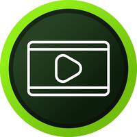 Video Play Creative Icon Design vector