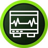 Electrocardiogram Creative Icon Design vector