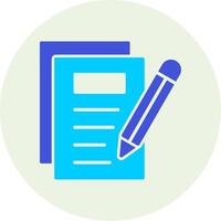 Notes Writing Vecto Icon vector