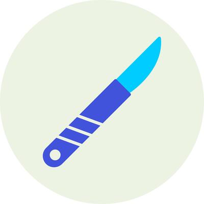 Surgical Knife Vecto Icon