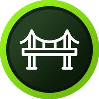 diseño de icono creativo de puente vector