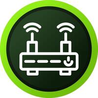 Wifi Router Creative Icon Design vector