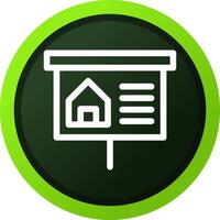 Property Presentation Creative Icon Design vector