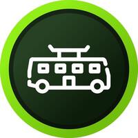 Tramcar Creative Icon Design vector